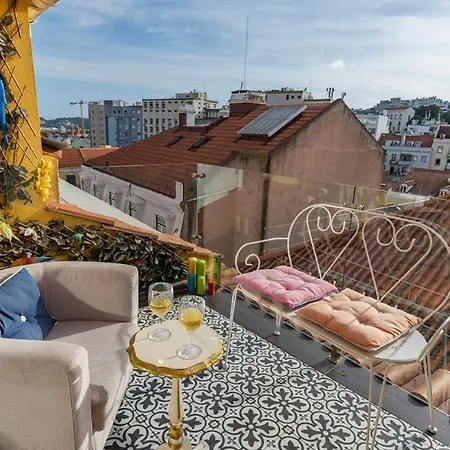 Peaceful Loft - Amazing Terrace & View Apartament Lizbona