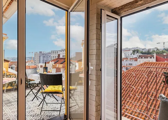Appartement Peaceful Loft - Amazing Terrace & View Lissabon