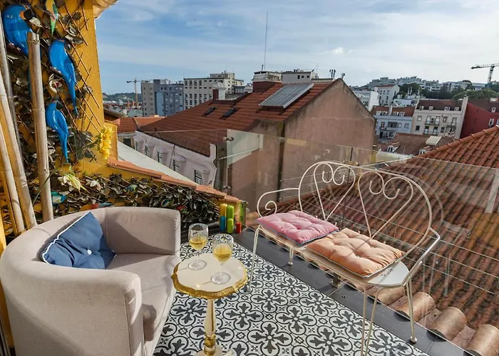 Peaceful Loft - Amazing Terrace & View شقة Lisboa
