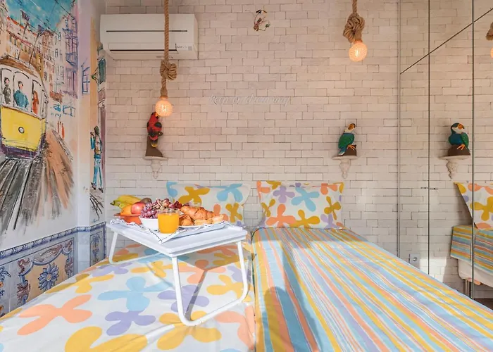 شقة Peaceful Loft - Amazing Terrace & View Lisboa