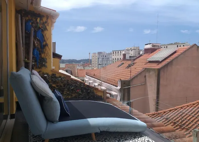 شقة Peaceful Loft - Amazing Terrace & View Lisboa
