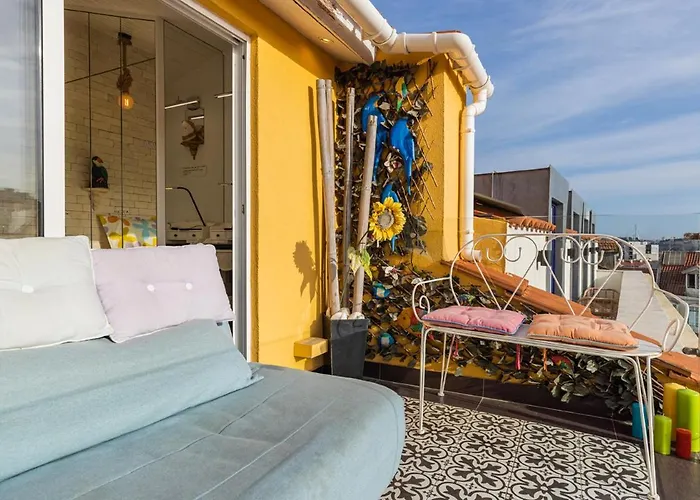 شقة Peaceful Loft - Amazing Terrace & View