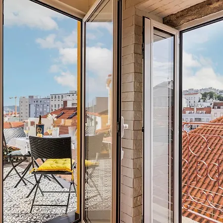 Apartamento Peaceful Loft - Amazing Terrace & View Lisboa